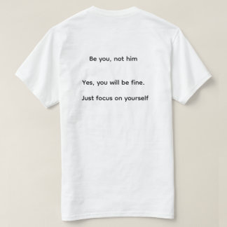 Motivational Quote T-Shirt - Unique World Design.  Tシャツ
