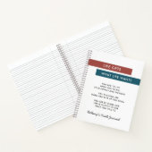 Motivational Quote Terracotta Teal Truth Journal ノートブック (内部)