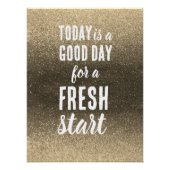 Motivational Quote Today is a Good Day Fresh Start ポスター (正面)