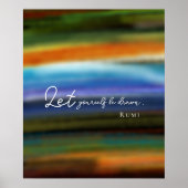 Motivational quote typography  create your own ポスター (正面)