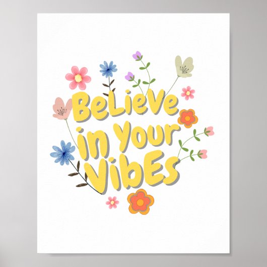 Motivational Quote Wall Art  ポスター (正面)