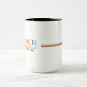 Motivational Quote White Mug | Mindset Coffee Cup マグカップ (中央)