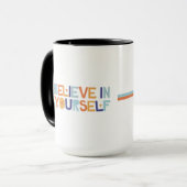 Motivational Quote White Mug | Mindset Coffee Cup マグカップ (正面左)