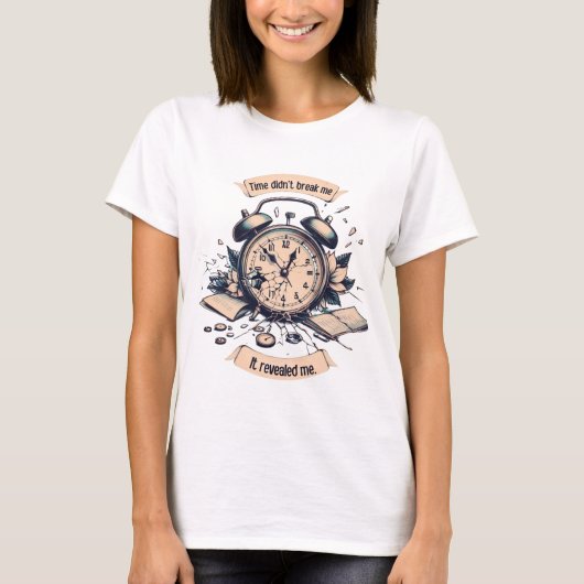 Motivational quote with a broken clock – Symbolic Tシャツ (正面)