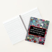 Motivational Quote with Multimedia Circle Art ノートブック (内部)