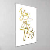 Motivational Quote You Got This Script White Real 箔ポスター (レイダウン)