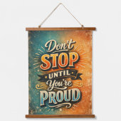 Motivational Quotes 吊り下げ型タペストリー (正面)