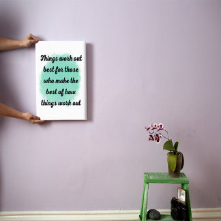 Motivational quotes and sayings wall art メタルプリント