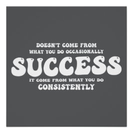Motivational Quotes Consistency Breeds Success ポスター