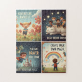 Motivational Quotes for Children's Rooms & Classro ジグソーパズル (縦)