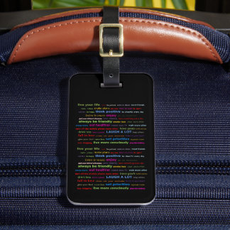  Motivational Quotes Luggage Tag ラゲッジタグ