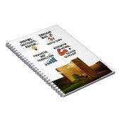 "Motivational Quotes Notebook – Dream Big, Hustle  ノートブック (右側)