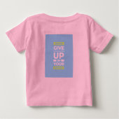motivational quotes t shirt for baby  ベビーTシャツ (裏面)