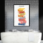 Motivational Quotes Watercolor Books Custom Poster ポスター