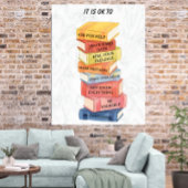 Motivational Quotes Watercolor Books Custom Poster ポスター