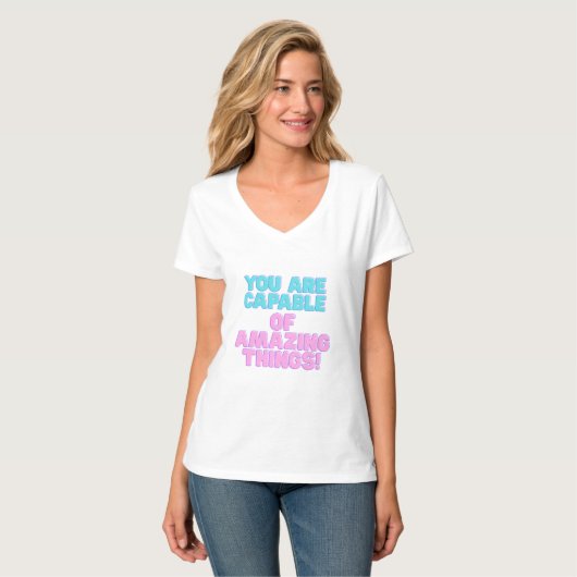 Motivational Quotes -You are capable of amazing th Tシャツ (正面フル)