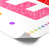 Motivational Rainbow Classroom Poster ポスター (角)