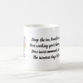 Motivational Retirement Quote Purple Wildflower コーヒーマグカップ (中央)