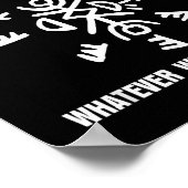 Motivational Saying Apparel  ポスター (角)