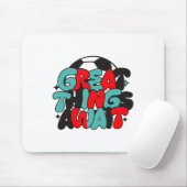 Motivational Soccer Fan Tee  マウスパッド (マウス)