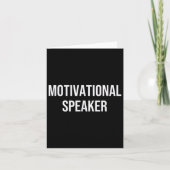 Motivational Speaker  カード (正面)