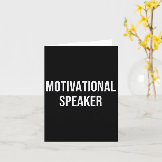 Motivational Speaker  カード (黄色い花)