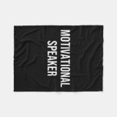 Motivational Speaker フリースブランケット (正面(横))