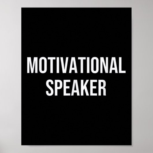 Motivational Speaker  ポスター (正面)