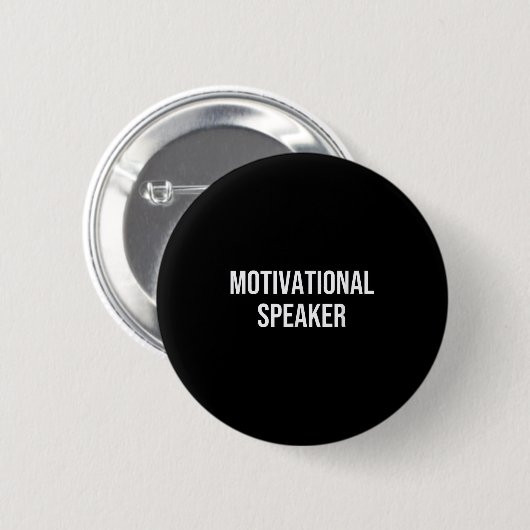 Motivational Speaker  缶バッジ (正面&裏面)
