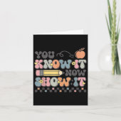 Motivational State Testing Test Day You Know It No カード (正面)