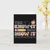 Motivational State Testing Test Day You Know It No カード (黄色い花)