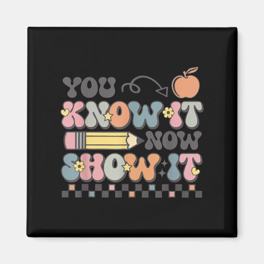 Motivational State Testing Test Day You Know It No マグネット (正面)