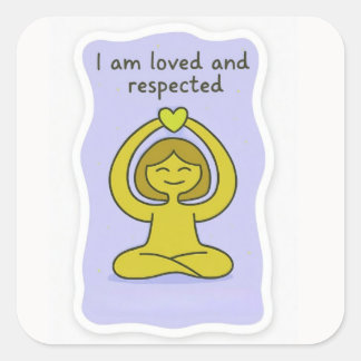 Motivational sticker スクエアシール