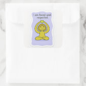 Motivational sticker スクエアシール (バッグ)