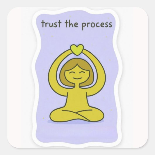 Motivational sticker スクエアシール (正面)