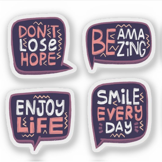 Motivational sticker set シール (正面)