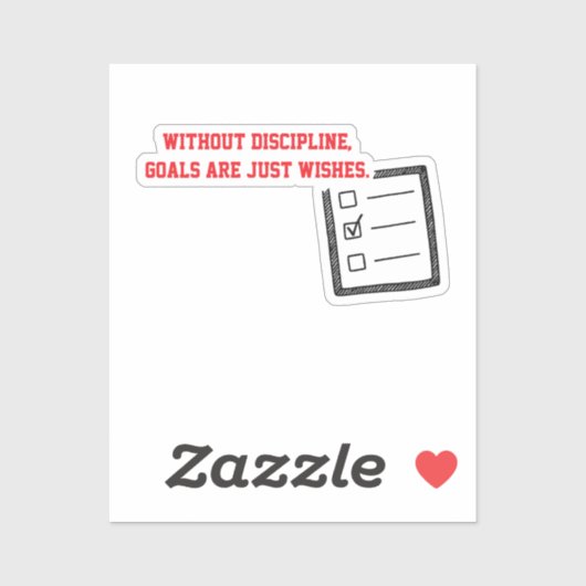 Motivational Stickers "Discipline" シール (シート)