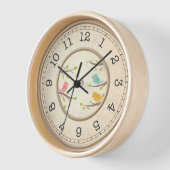 Motivational Strong Heart Wall Clock - Artistic  壁時計 (傾斜)