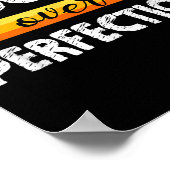 Motivational Student Progress Over Perfection Funn ポスター (角)