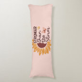 Motivational Sunflower Body Pillow ボディピロー (正面縦)