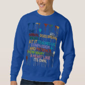 Motivational Sweatshirt – Bold Words for a Brave S スウェットシャツ (正面)