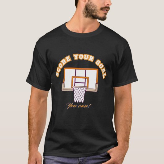 Motivational T-shirt for basketball fans  Tシャツ (正面)