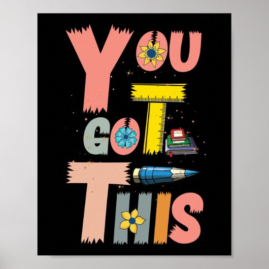 Motivational Testing Day Teacher Student You Got ポスター (正面)
