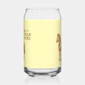 Motivational text and horse ガラス缶 (右)