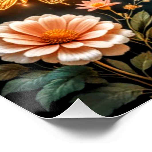 Motivational text with butterflies #1 ポスター (コーナー)