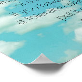 motivational Thoreau literary quote on nature ポスター (角)