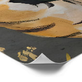 Motivational Tiger Reading Print Humorous Bookworm ポスター (角)