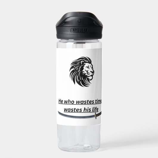 Motivational Time Saver Water Bottle ウォーターボトル (背面)