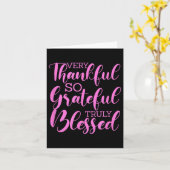 Motivational Very Thankful So Grateful Truly Bless カード (黄色い花)