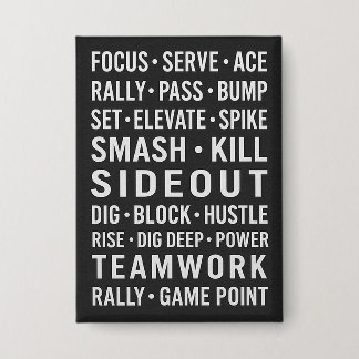 Motivational Volleyball 缶バッジ